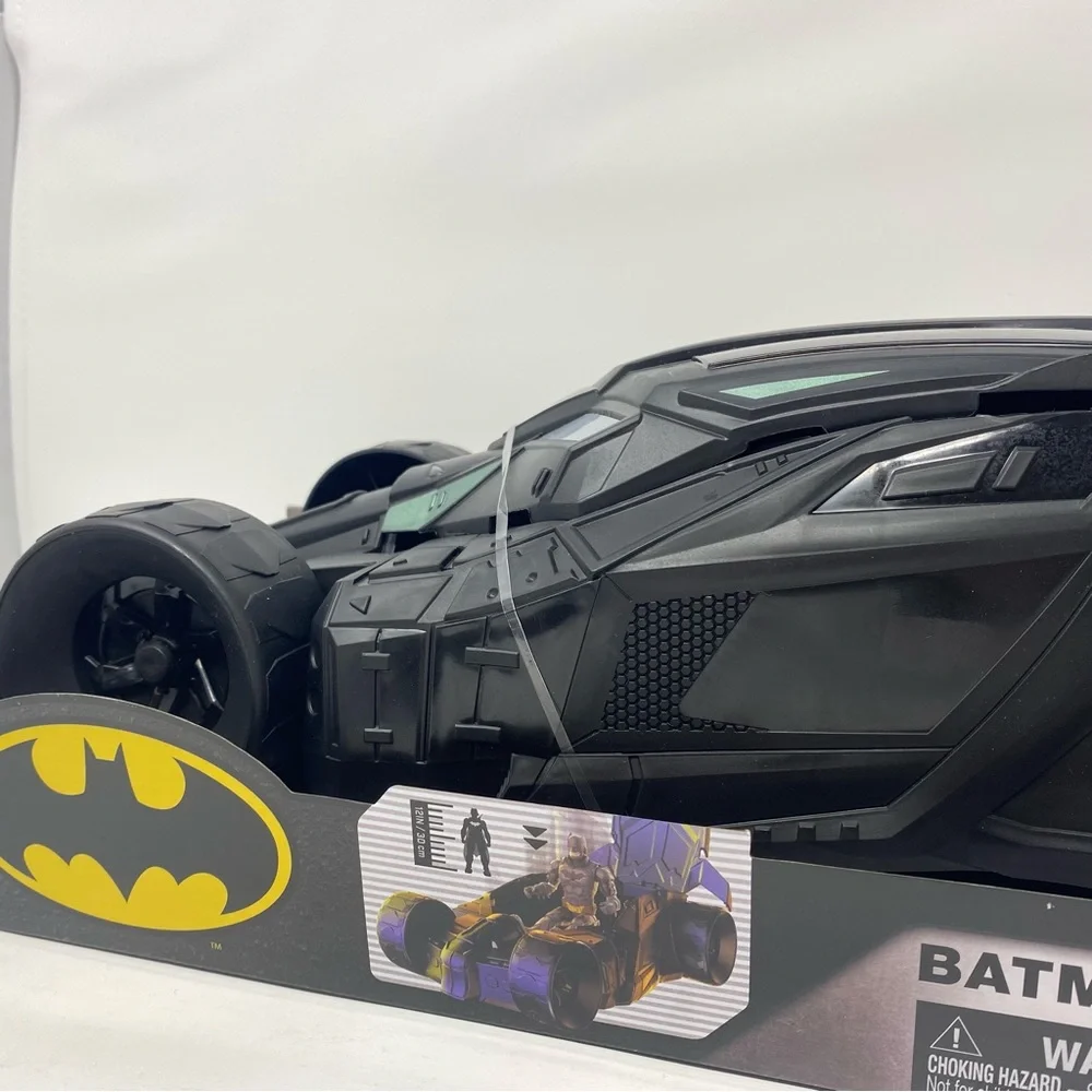 Spin Master DC Comics Matte Black Batman‎ Batmobile 12 inch NEW